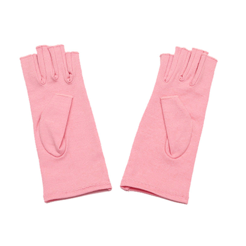 Soins de santé respirants Gants à moitié doigts