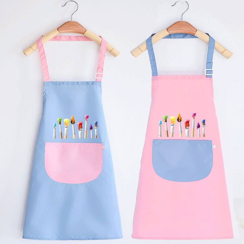 Peinture fille imperméable cuisine enfants Tablier