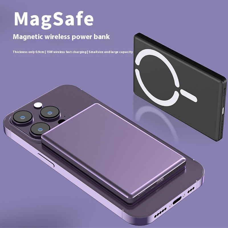 Banque de puissance magnétique ultra-mince Mini Portable Banque de puissance ultra-mince