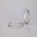 S925 Boucles d'oreilles en acier inoxydable