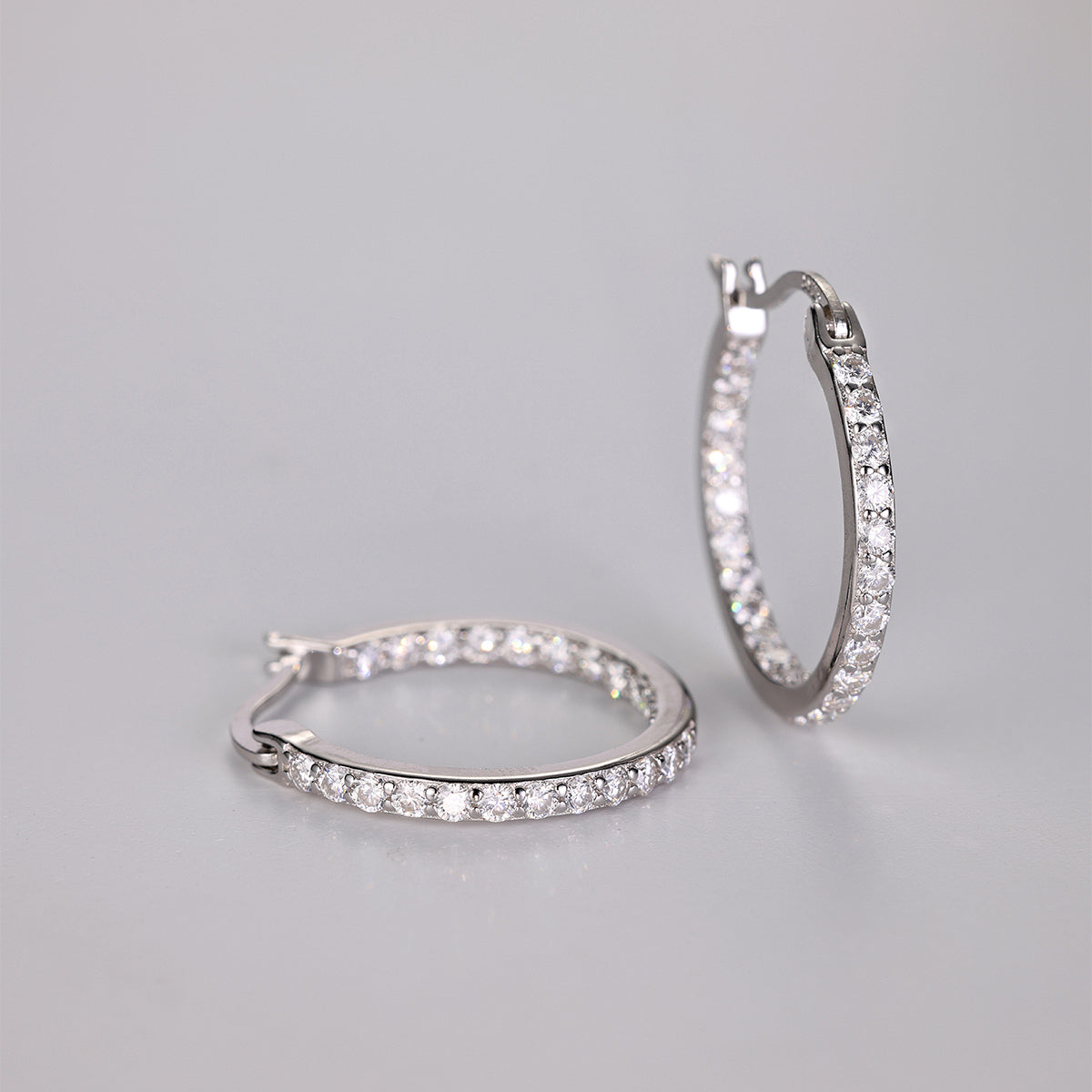 S925 Boucles d'oreilles en acier inoxydable