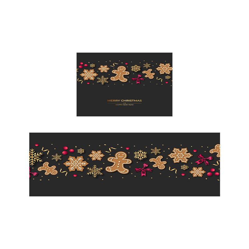 Tapis de porte décoratif de Noël festive