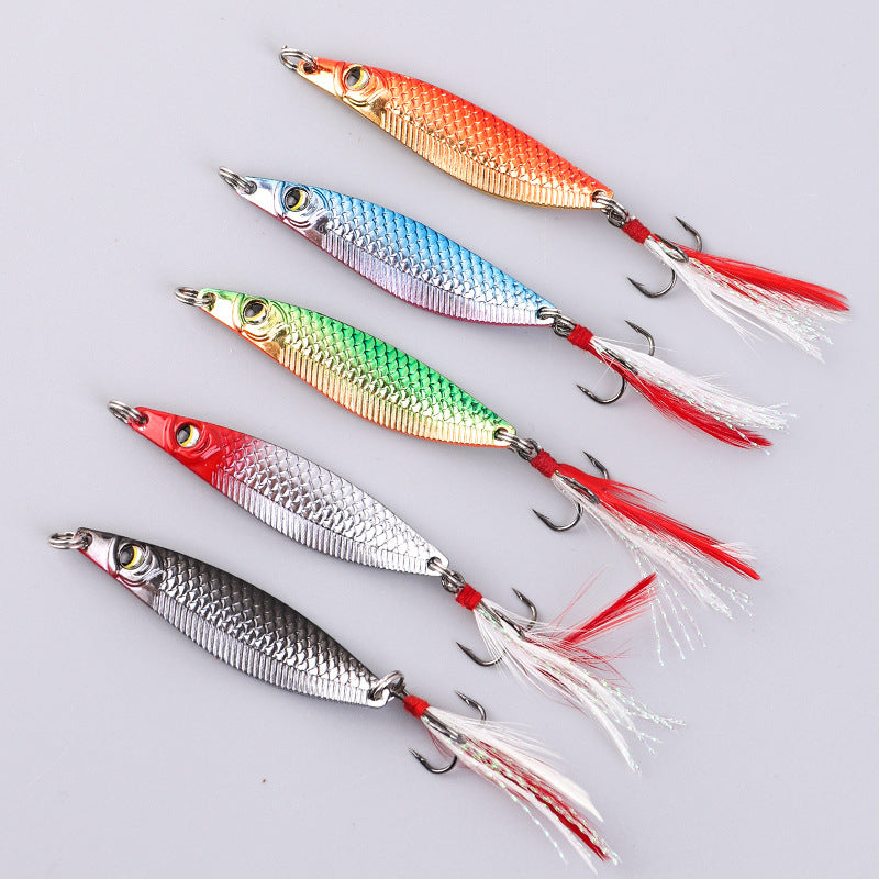 Bare Fishing Tackle Piece Color Feather Lure Lure