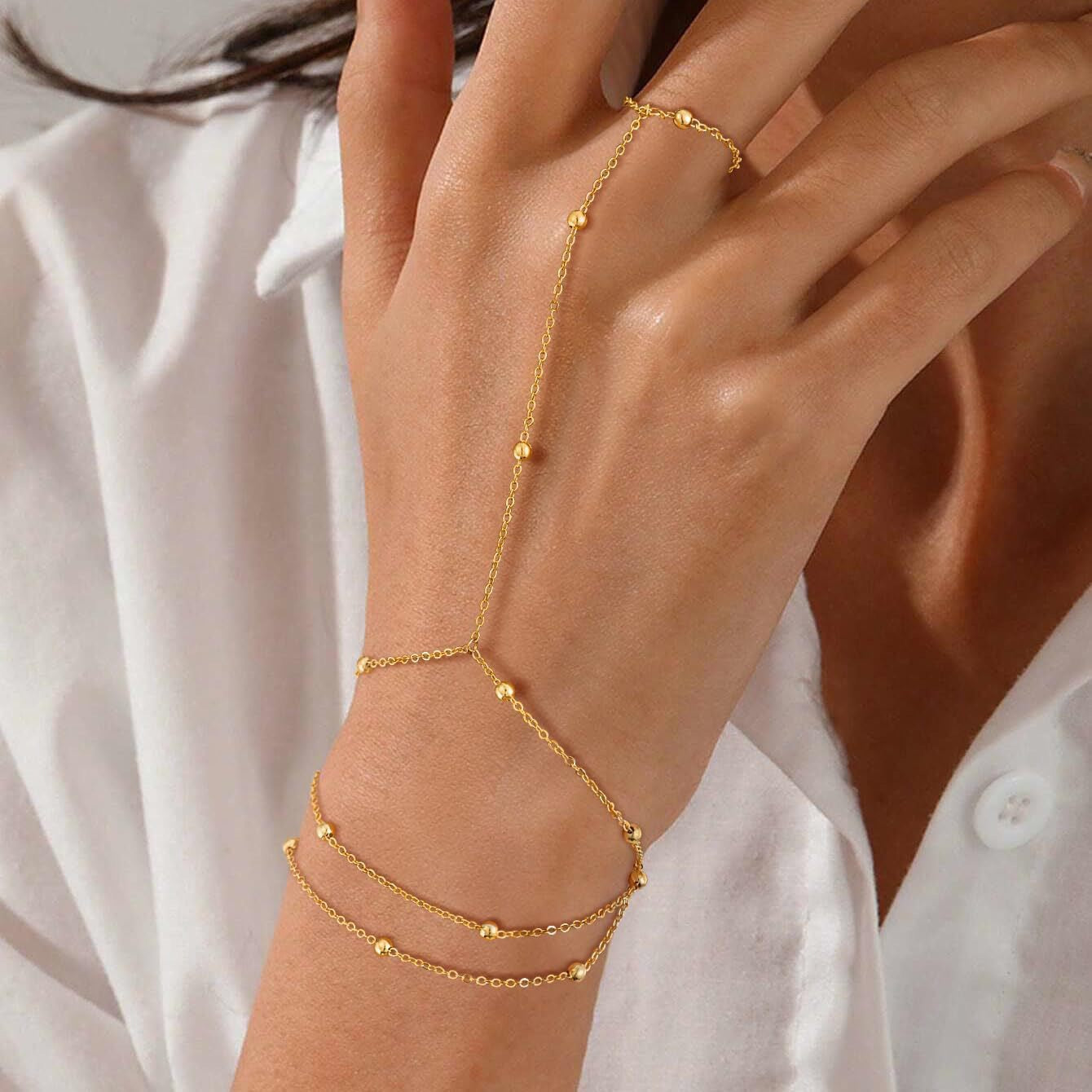 Bracelet de bague élégant avec une ambiance légère et luxueuse