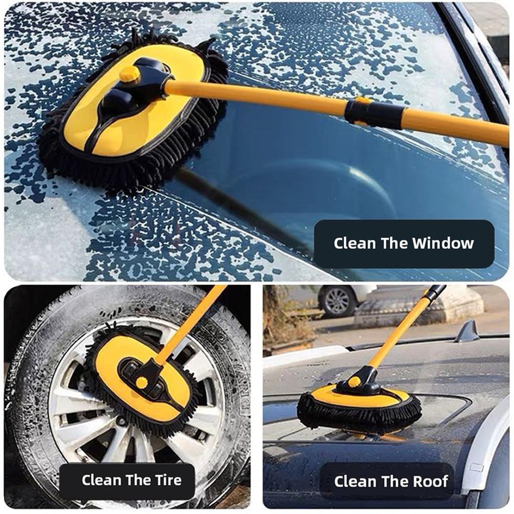 Kit de brosse télescopique de lavage de voiture Mop outil de nettoyage de véhicule à manches longues