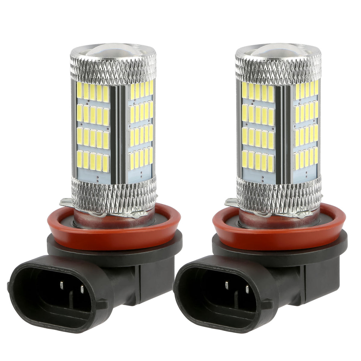 2PCS 800lm H8 H9 H11 LED brouillard DRL Ampoule lumineuse IP65 résistant à l'eau 360 degrés Angle de faisceau 600