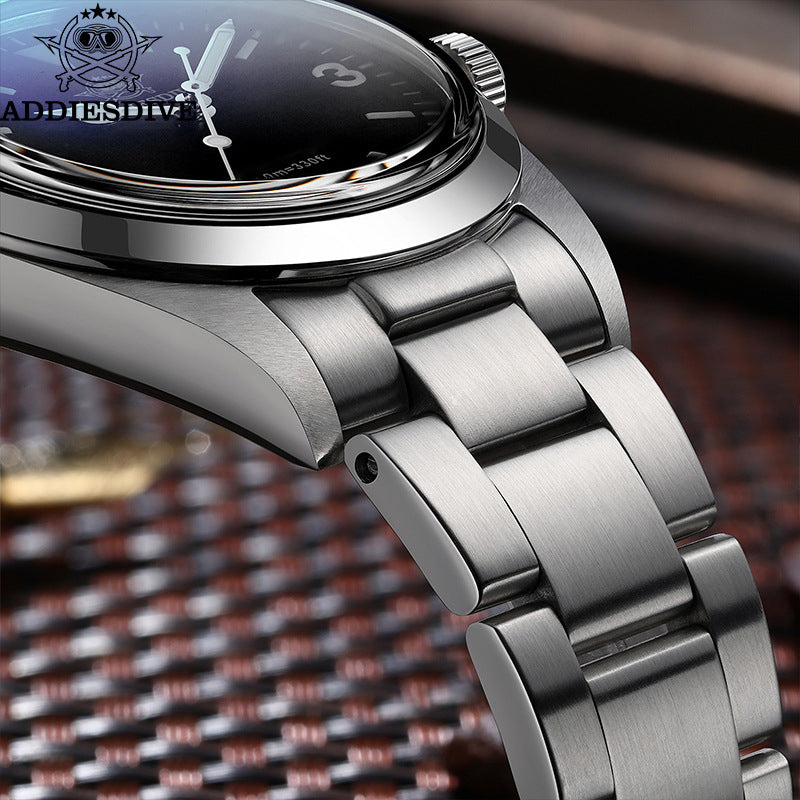 Montre Quartz imperméable multifonctionnelle avec bande en acier inoxydable Luminous Business Wris