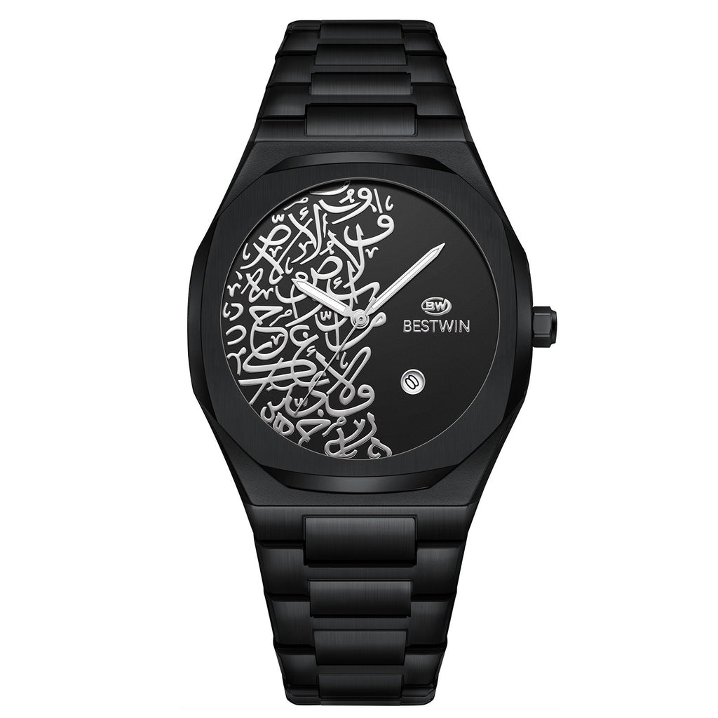 Montre homme Quartz avec un motif en marbre