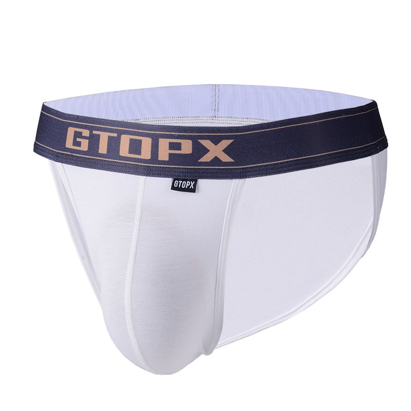 Fourche haute couche mince U convex hommes slips Sexy Low Waist