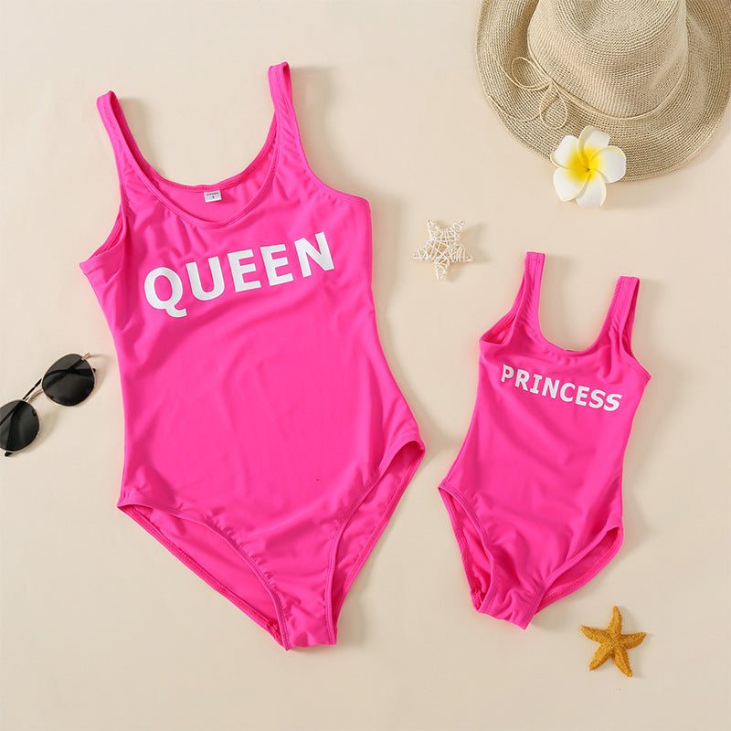 Femmes Sling Un-piece Maillot de bain pour homme Plage Short Famille Maillot de bain parent-enfant