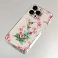 Flower Magpie Fine Hole Étui téléphonique tout compris