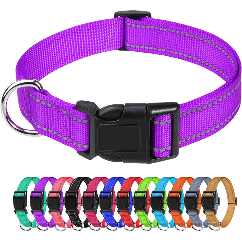 Bases Collier de chien en polyester réfléchissant