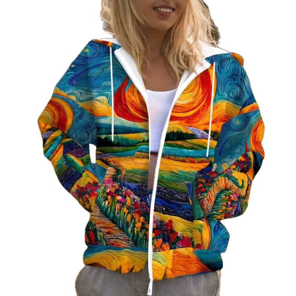 Hoodie à capuche casual longue manches pour femmes