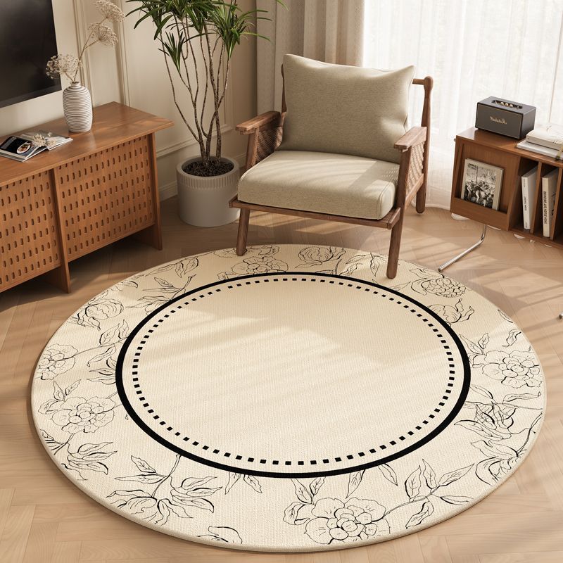 Rug rond de style bohème du ménage