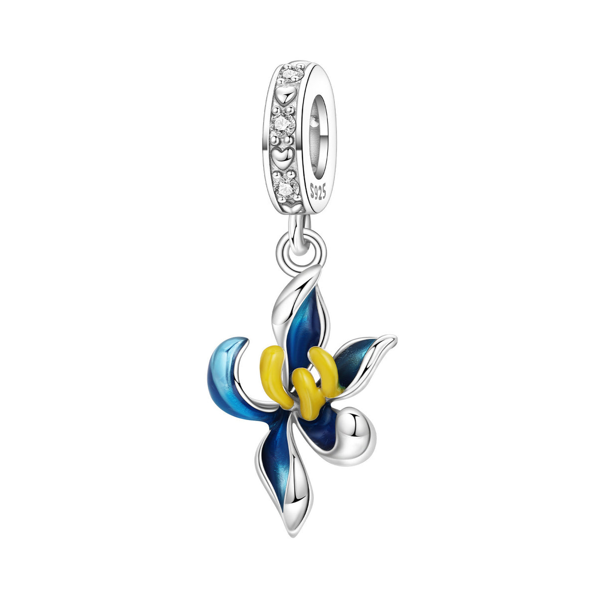 Lily de la vallée Iris et la fleur spinning bricolage bracelet pendentif accessoires