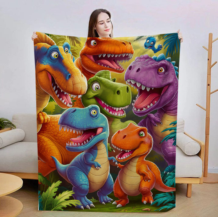 Couverture de dinosaure en flanelle