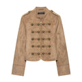 Veste stylish Stand-Collar avec plusieurs boutons