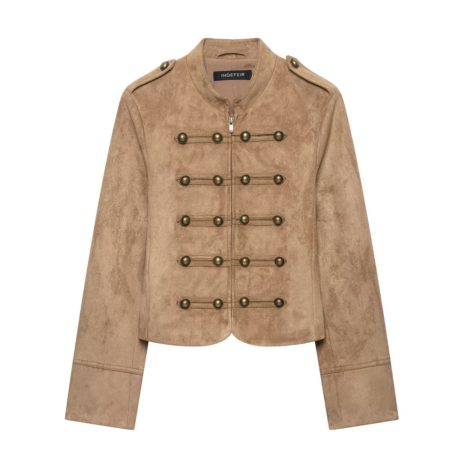 Veste stylish Stand-Collar avec plusieurs boutons
