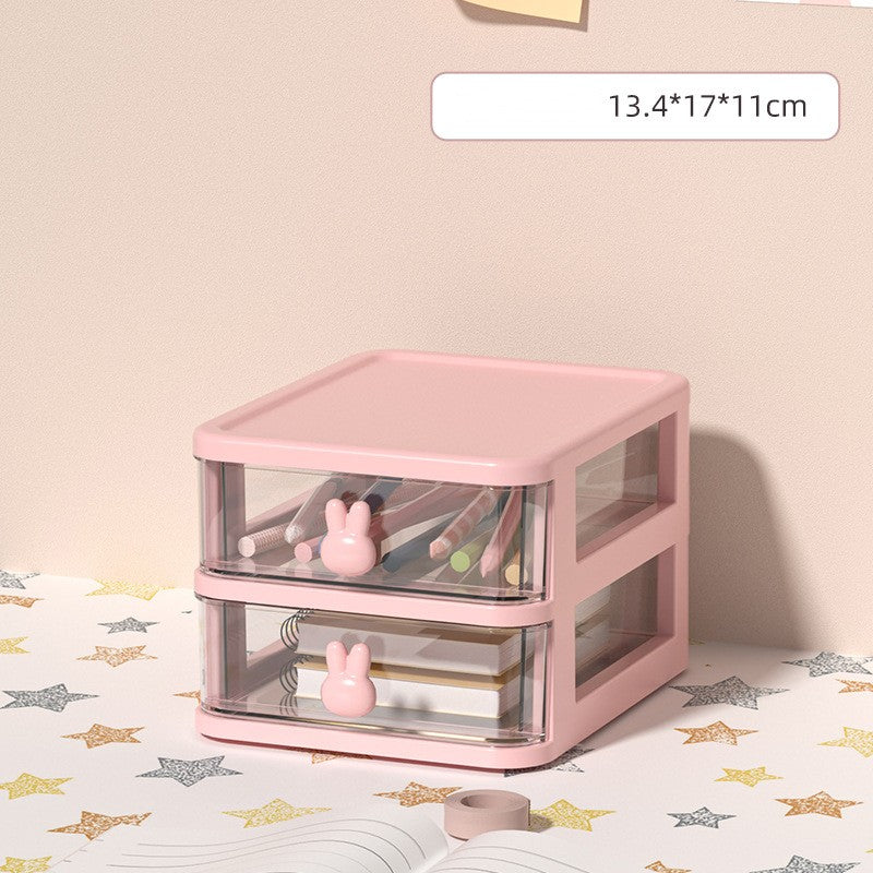 Boîte de rangement de bureau Petit type de tiroir Coiffure pour enfants Clip Headwear Organization Box