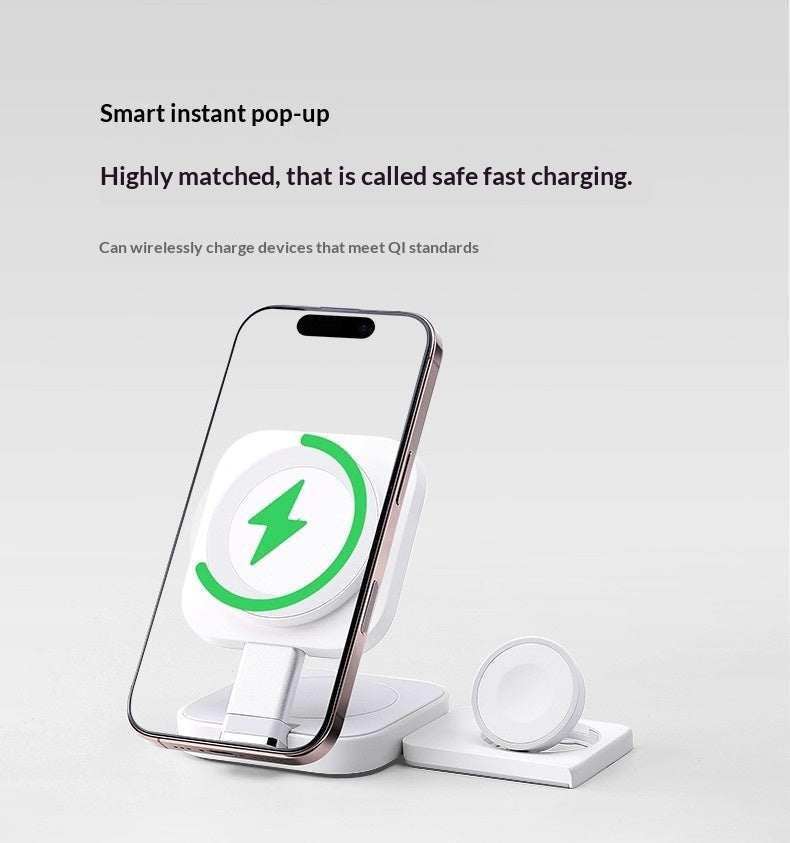 Chargeur 3-en-1 sans fil avec charge magnétique rapide