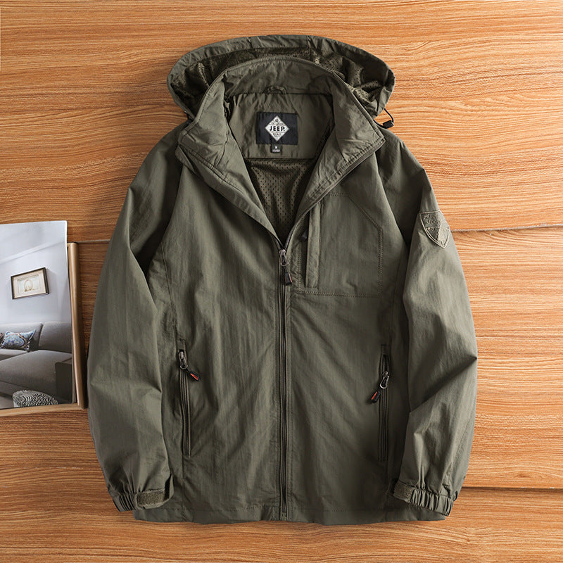 Homme Mode Casual Outdoor Veste Windproof