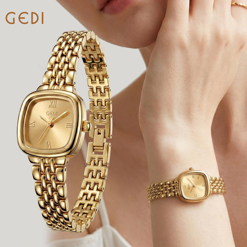 Montre de robe de quartz femme de style niche