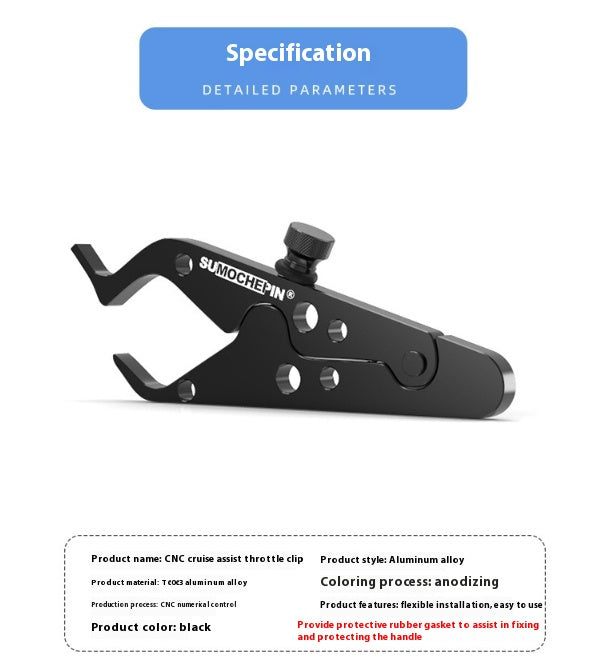 Contrôlateur électrique de contrôle de vitesse de moto Clip porte-support auxiliaire Aluminiu