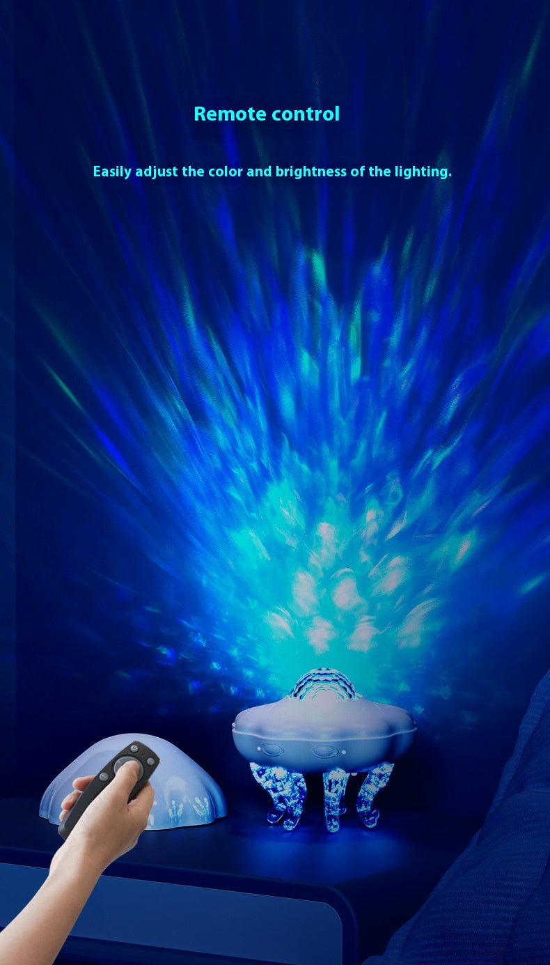 Projection Audio Lampe Eau Ripple Lampe Jellyfish Atmosphère