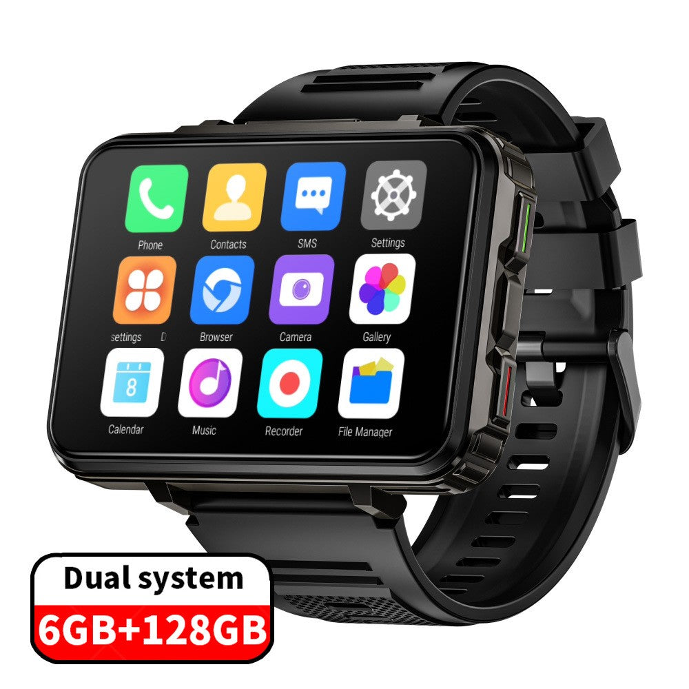 Grand écran Smart Watch 4G Android système caméra double