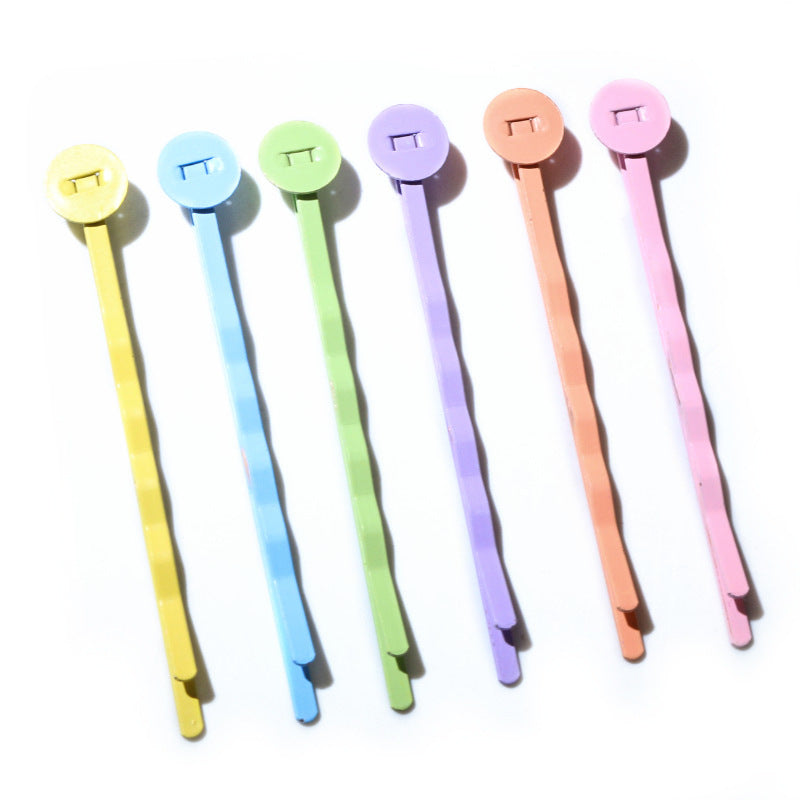Candy Color Band Plateau Clip Internet Célébrité Petit épingle à cheveux Handmade Accessoires de cheveux 14g
