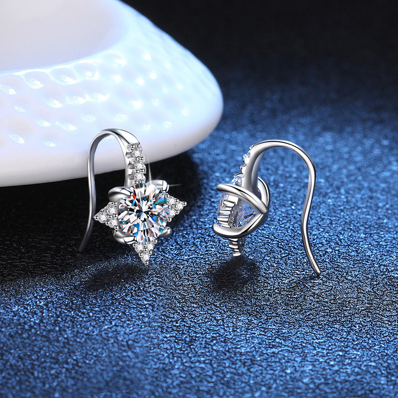 Boucles d'oreilles d'étoiles octagonales