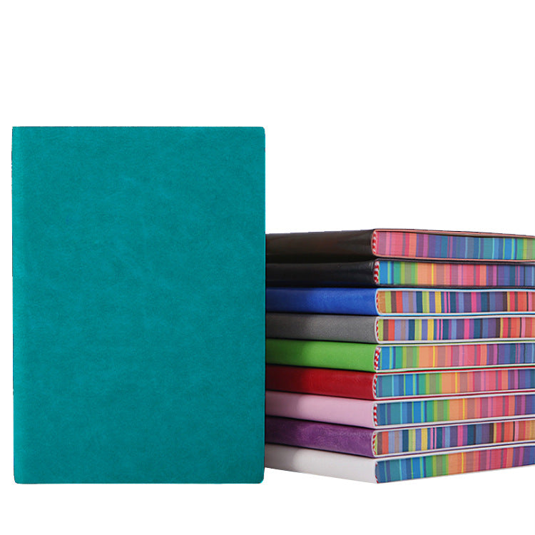 Couleur Rainbow Side A5 Cover en cuir Notebook