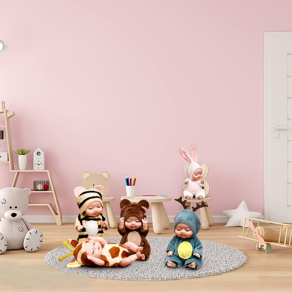 Ensemble de 6 poupées princesses dans une boîte cadeau L'anniversaire parfait