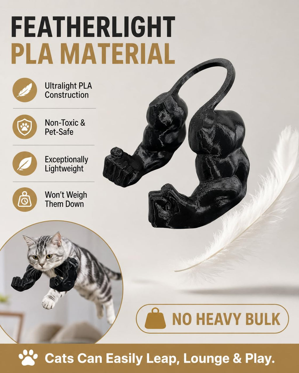 Armoiries musculaires de chat Hilarous Costume imprimé 3D Comfy Épaule d'épaule pour femelle Cosp
