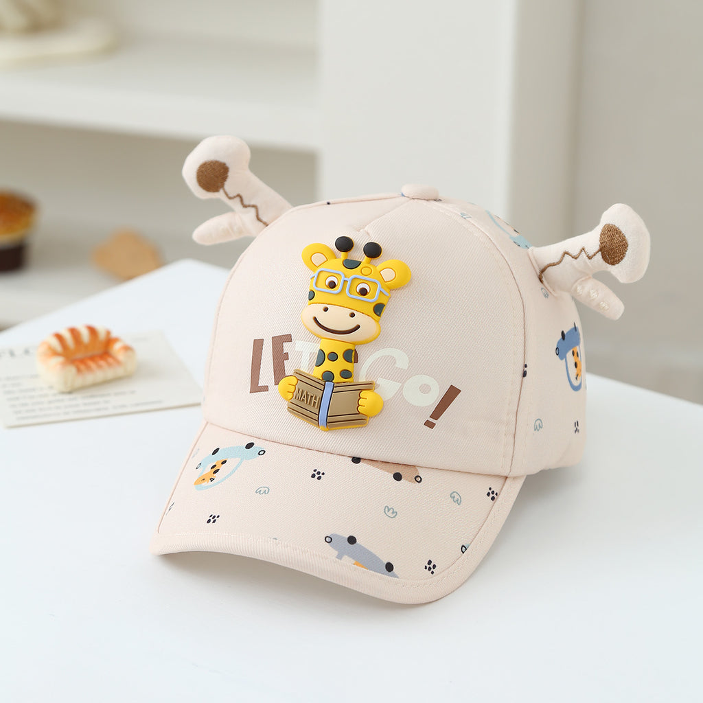 Cartoon en trois dimensions pour enfants Giraffe Imprimé Cute Antlers réglables mode B