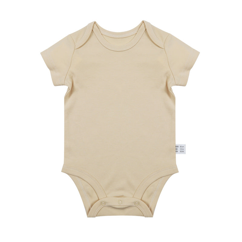 Romper Vêtements nouveau-nés 0-1 ans vieux costume de saut en couleur solide Homme et femme bébé Onesie
