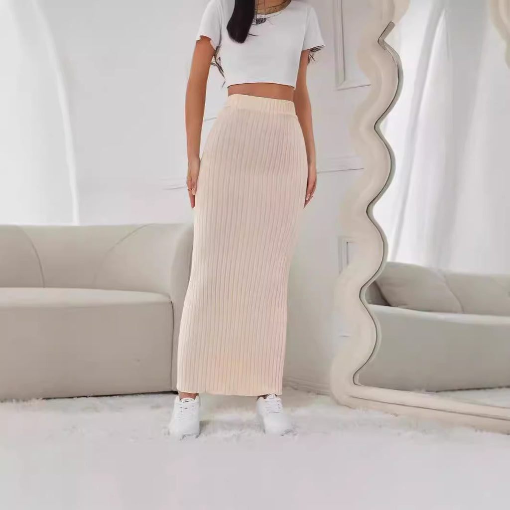 Jupe casual élastique mode pour femmes