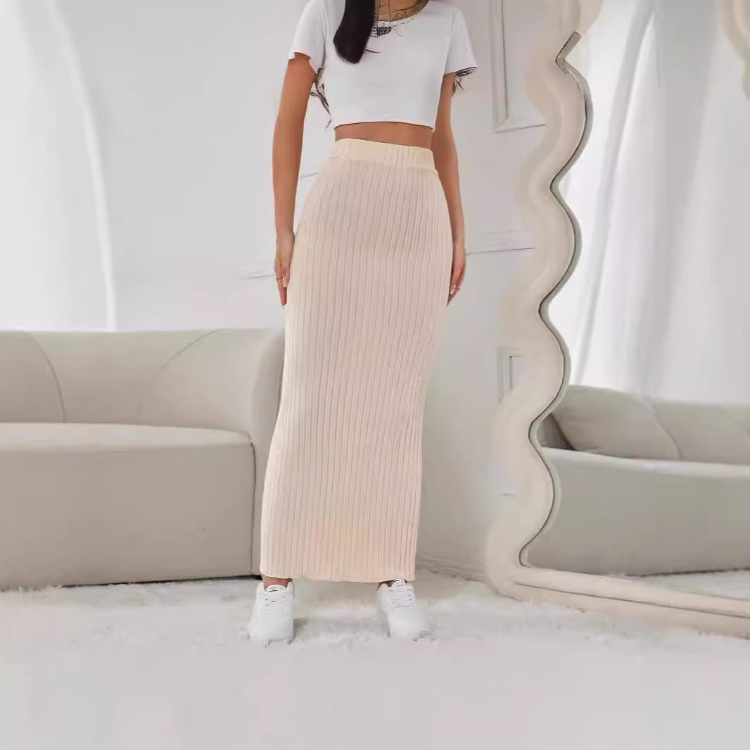 Jupe casual élastique mode pour femmes