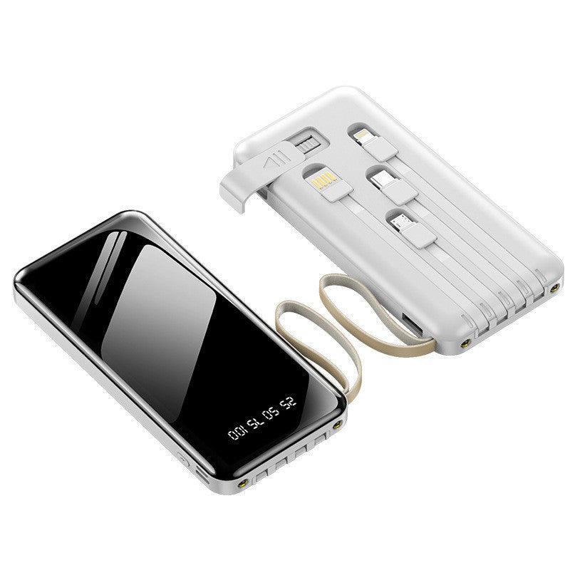 Banque d'alimentation portable ultra-rapide avec câble intégré