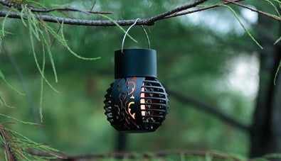 Solar Landelier Balcon Terrasse Disposition Simulation Flamme Lampe suspendue Extérieur Étanche G