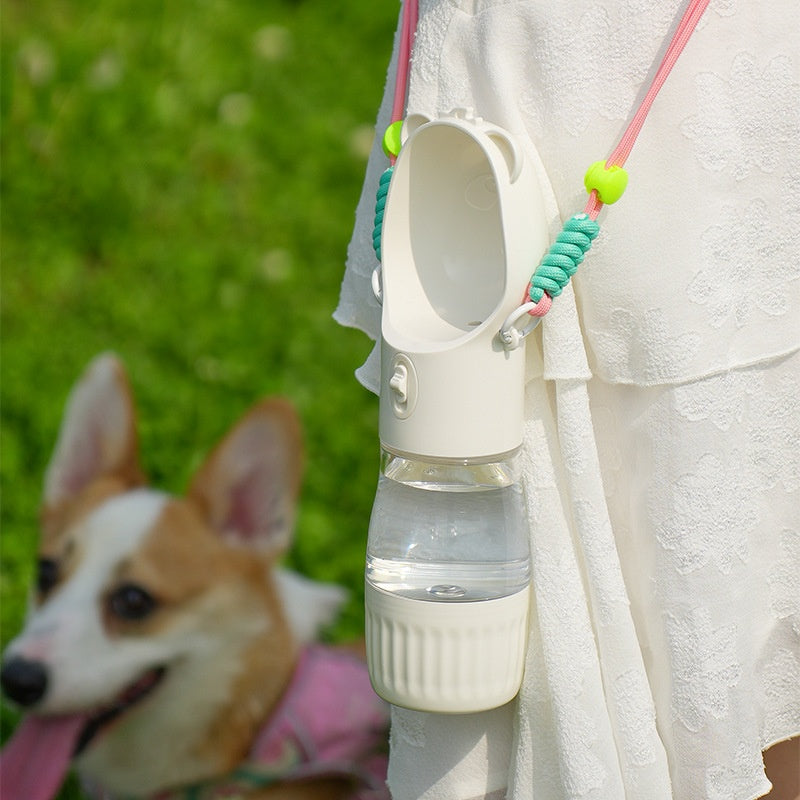 Pet Water Cup Bouteille d'eau Portable Fontaine extérieure pour chiens