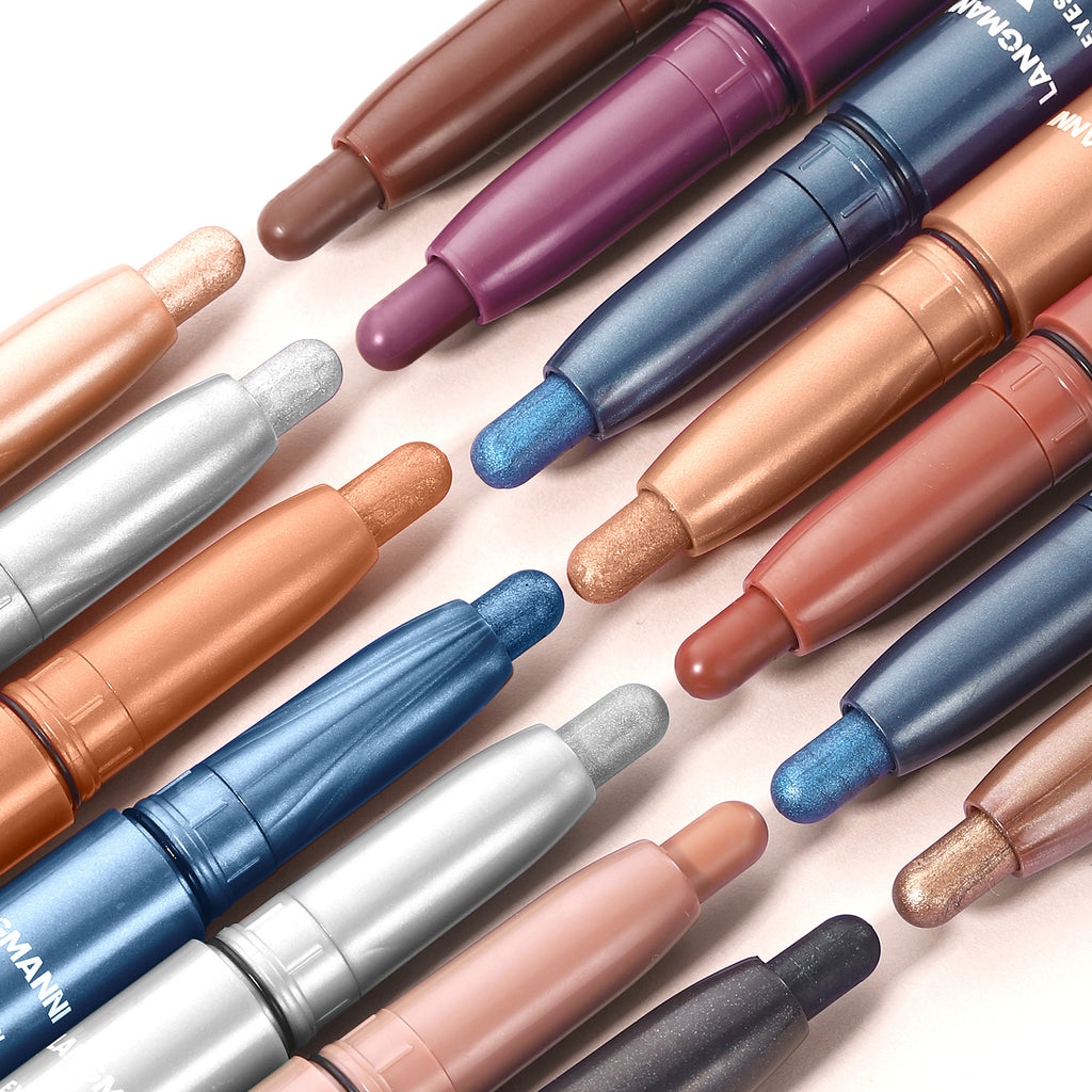 Stick de paupière unique avec perle et mat multi-couleur mélange de paupière