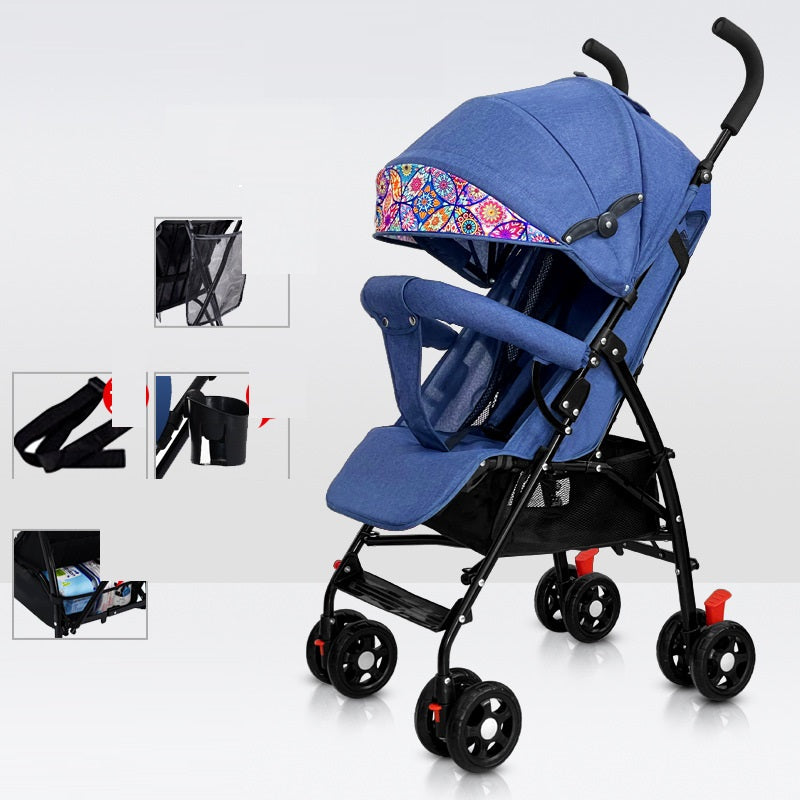 Assieds-toi et couche-toi Bébé Portable Pliant Simple Trolley
