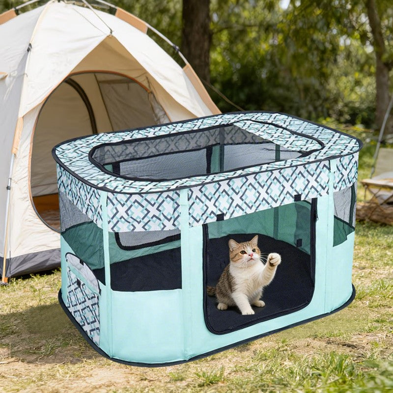 Tente pliable pour animaux domestiques Portable Soft Cage Indoor & Outdoors