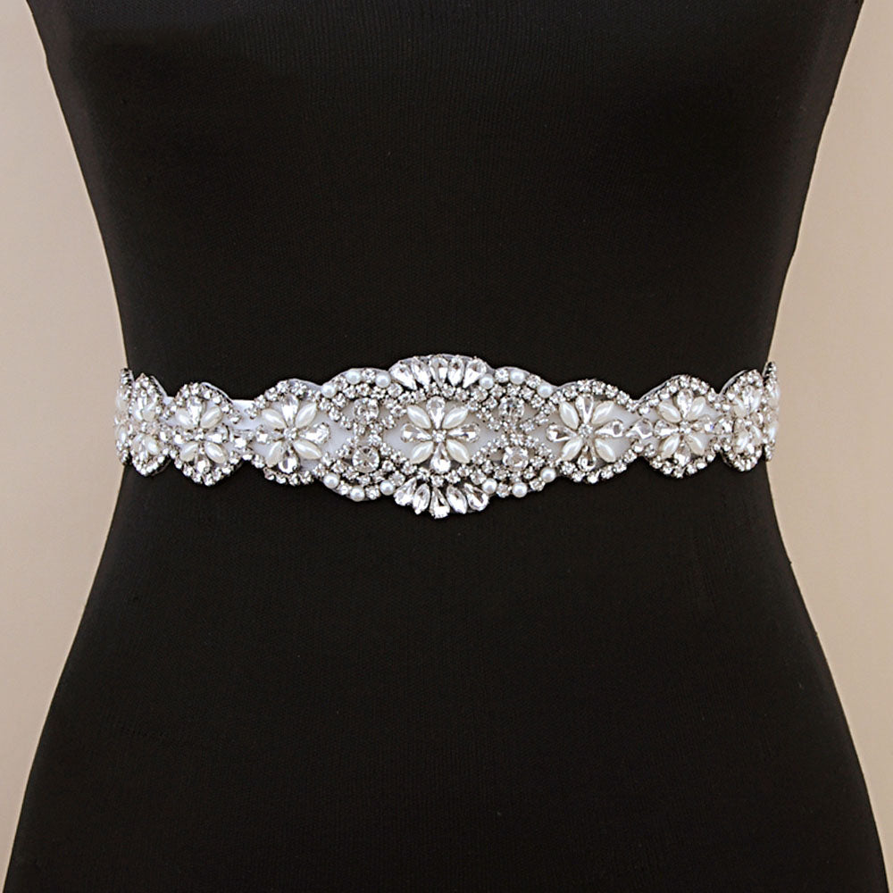 Ceinture mariage avec décoration strass