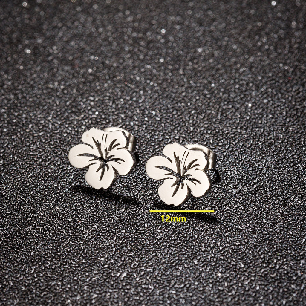 Boucles d'oreilles mode et élégantes en acier inoxydable