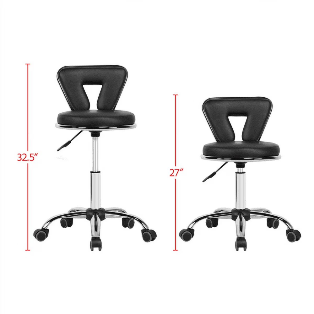 Tabouret rotatif et réglable en hauteur avec jambes