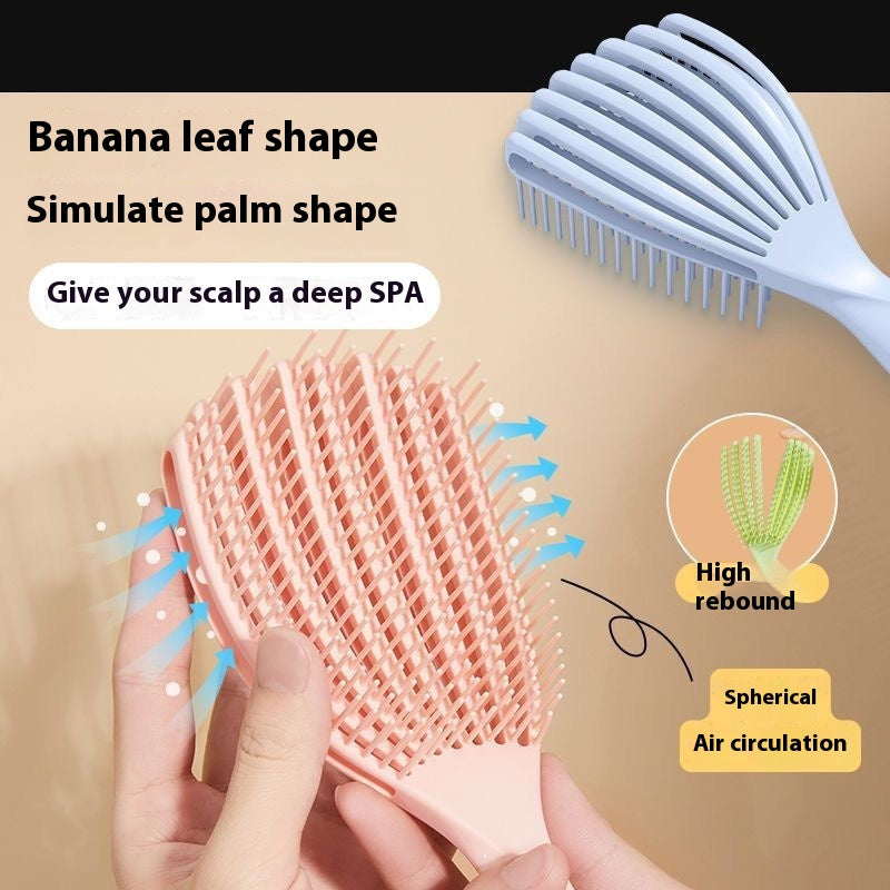 Multifunctional ribbed massage comb