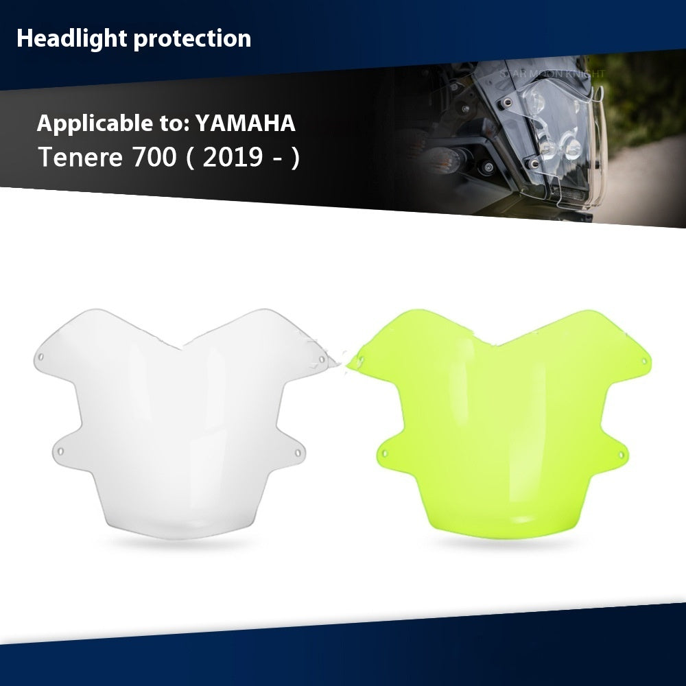 Feuille de protection en plastique de phare de moto Shell