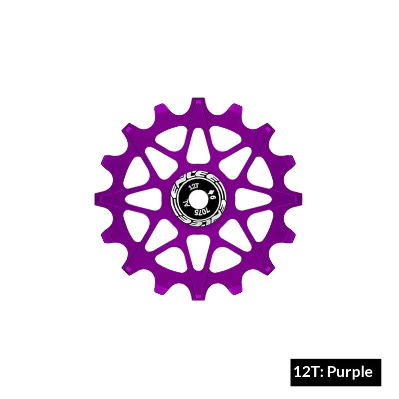 Positive derailleur and negative teeth